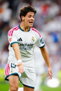 Arda Güler of Real Madrid during a football match