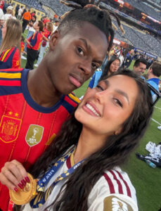 Nico Williams and Girlfriend Ainhize García photo source instagram 