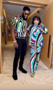 Igho Ubiribo with his girlfriend