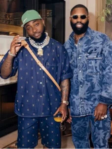 Igho Ubiribo and Davido together